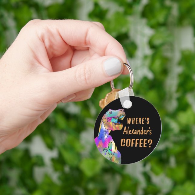 Personligt Dinosaurie Roligt Citat Nyckelring (Hand)