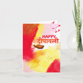personligt Diwali-hälsningskort på Marathi Kort