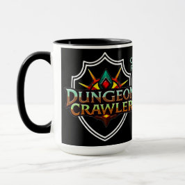 Personligt Dungeon Crawler Färglogo 2 Mugg