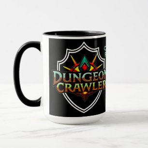 Personligt Dungeon Crawler Färglogo 2 Mugg