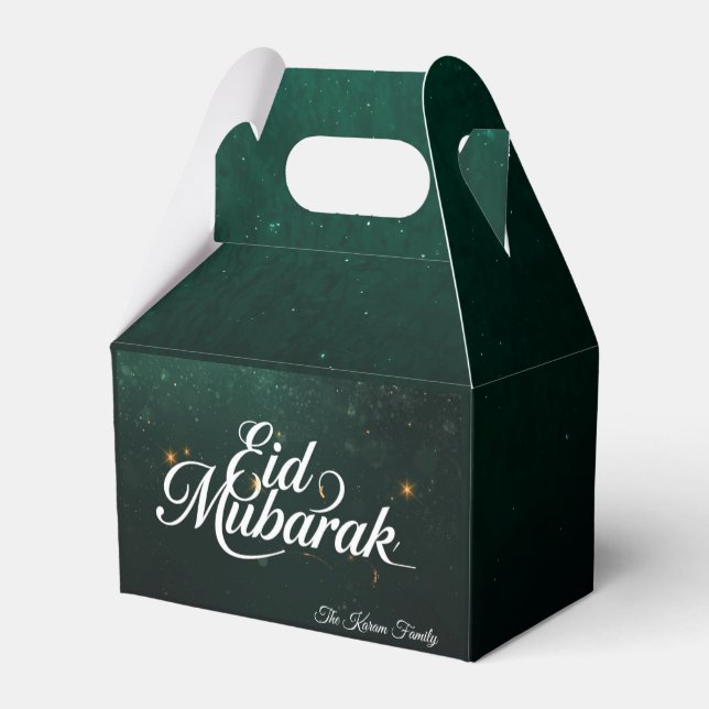 Personligt Eid Mubarak Förmånslådor Presentaskar (Baksidan Sidan)