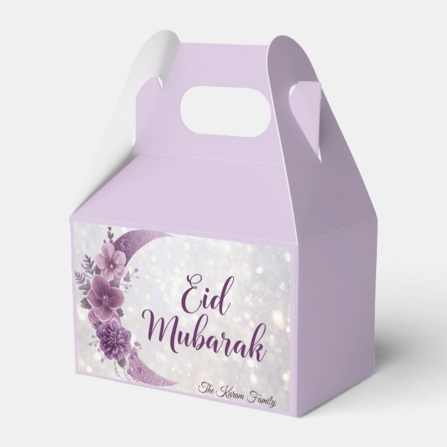 Personligt Eid Mubarak Förmånslådor Presentaskar (Baksidan Sidan)