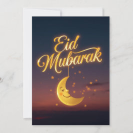 Personligt Eid Mubarak- gratulationskort Inbjudningar