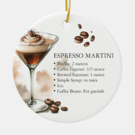 Personligt Espresso Martini Recept Ornament