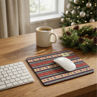 Personligt Fair Isle-julmusmattorpresent Musmatta