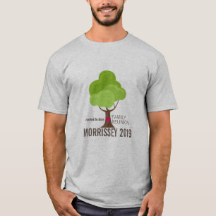 Personligt familjeåterträds Träd Hjarta T Shirt