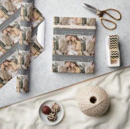 Personligt familjefoto | Anpassat familjenamn Presentpapper