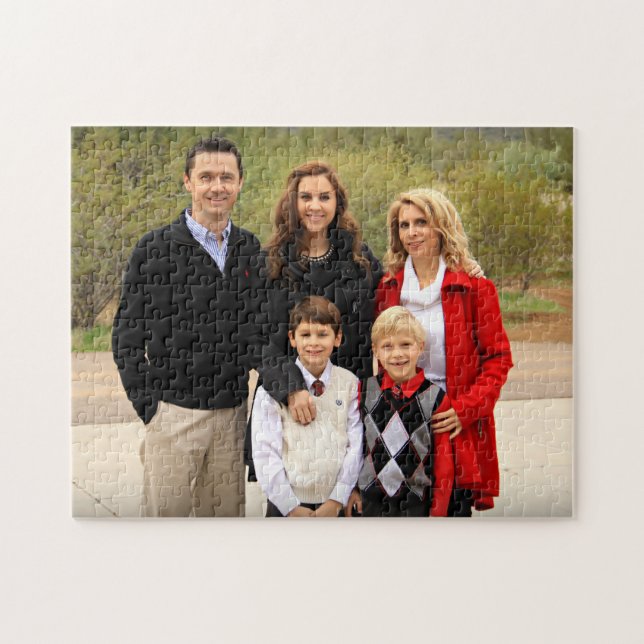 Personligt familjefoto pussel (Horisontell)