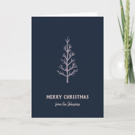 Personligt familjenamn God Jul-gran Kort