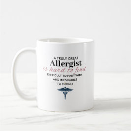 Personligt fantastiskt allergist citat kaffemugg