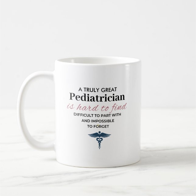 Personligt fantastiskt citat om barnläkare kaffemugg (Vänster)