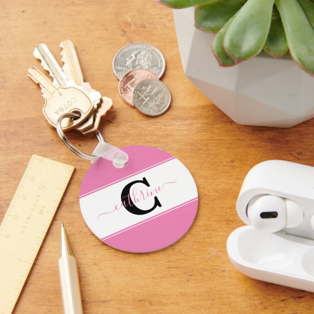 Personligt färgblock nyckelring (Skrivbord)