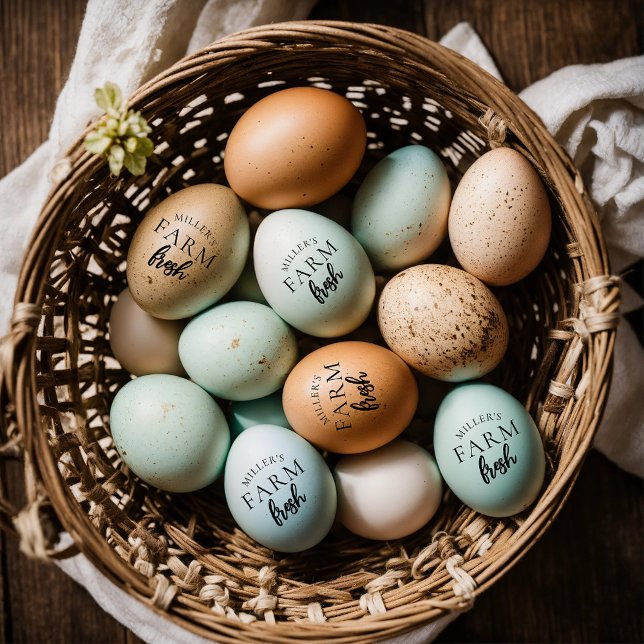 Personligt färskt äggstämpel från gården stämpel (Skapare uppladdad)