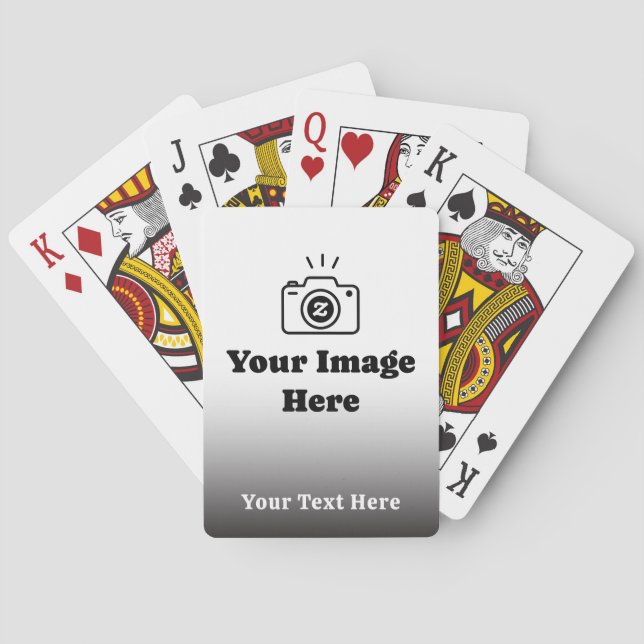 Personligt favoritfoto med text casinokort (Baksidan)