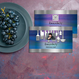Personligt felkodsmatning - Restaurant Foto för QR Visitkort