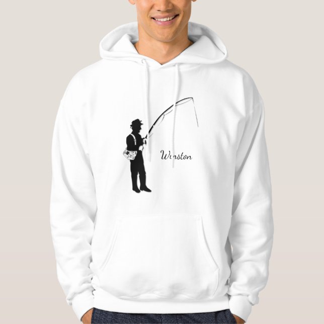 Personligt fiske hoodie (Framsida)