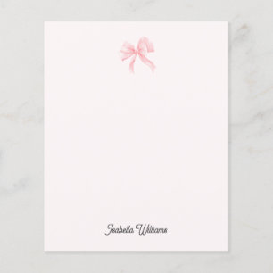 Personligt flicka Coquette rosa band papper