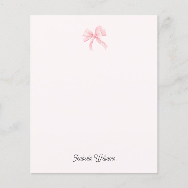Personligt flicka Coquette rosa band papper (Framsida)