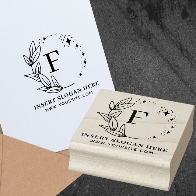 Personligt Företag Monogram Självbläckande Stämpel (Skapare uppladdad)