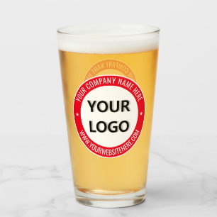 Personligt företagets logotext Märkt glas