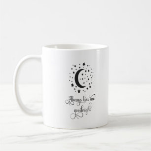 Personligt Förlovningsbröllop Alltid Kyss mig Kaffemugg