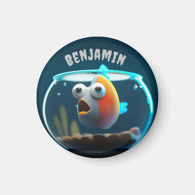 PERSONLIGT FÖRVÅNAD SÖT FISK MAGNET (Framsidan)