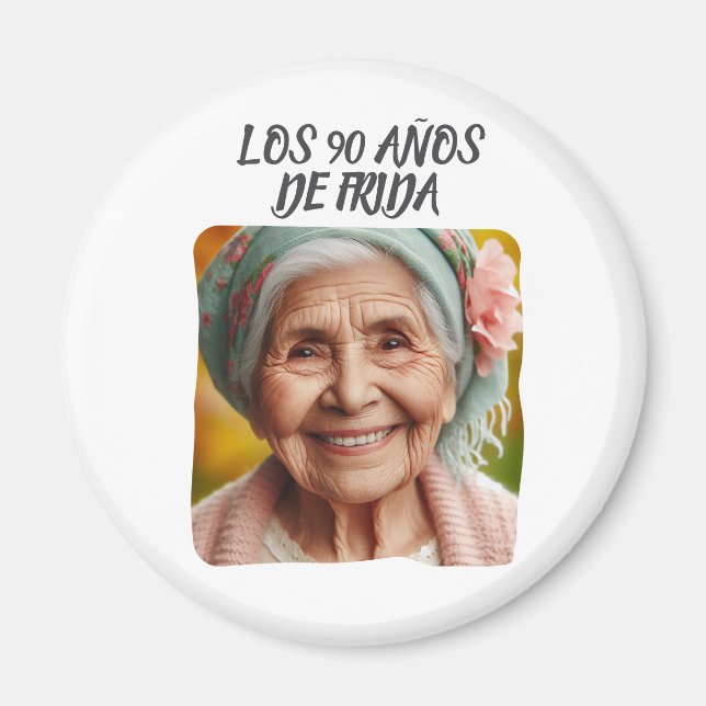 Personligt Foto 90-årsfirande  Magnet (Framsidan)