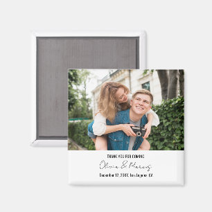 Personligt Foto Anpassade Bröllopstackningspresent Magnet