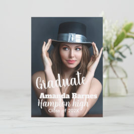 Personligt foto examen ,examen inbjudningar