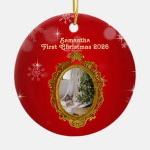 Personligt foto keramiskt ornament