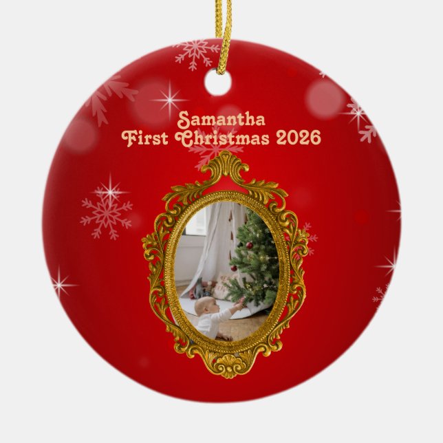Personligt foto keramiskt ornament (Framsidan)