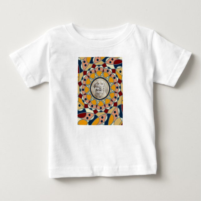 Personligt Foto Mandala Design Baby Tröja (Framsida)