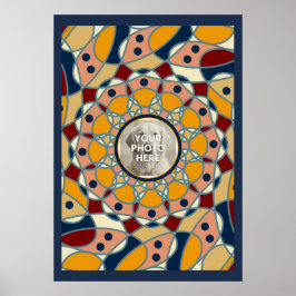 Personligt Foto Mandala Design Baby Tröja Poster