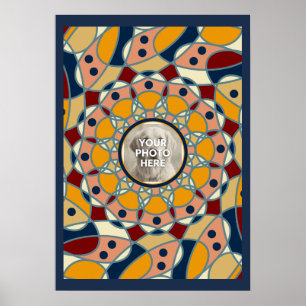 Personligt Foto Mandala Design Baby Tröja Poster