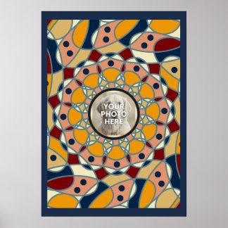 Personligt Foto Mandala Design Baby Tröja Poster