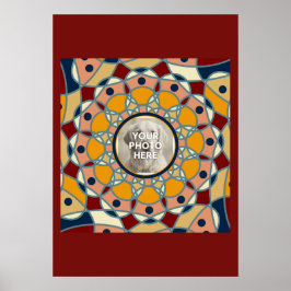 Personligt Foto Mandala Design Baby Tröja Poster