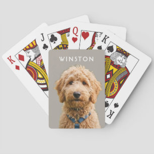 Personligt foto med hundnamn - LÄS BESKRIVNING Casinokort