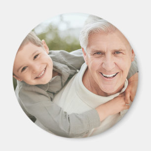 Personligt foto på farfar/morfar/grandpa  magnet