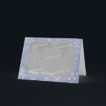 Personligt fotofram med snöflinga-konst Alternativ Helgkort<br><div class="desc">Snöflingor fyller vinterhimlen! Anpassa detta kort med ditt eget foto inuti snöflingor konst ram och uppdatera texten med ditt eget meddelande. Perfekt för jul,  Hanukkah,  Yule och annan vinterkorrespondens och presentgivning.</div>