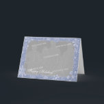 Personligt fotofram med snöflinga-konst Alternativ Helgkort<br><div class="desc">Snöflingor fyller vinterhimlen! Anpassa detta kort med ditt eget foto inuti snöflingor konst ram och uppdatera texten med ditt eget meddelande. Perfekt för jul,  Hanukkah,  Yule och annan vinterkorrespondens och presentgivning.</div>