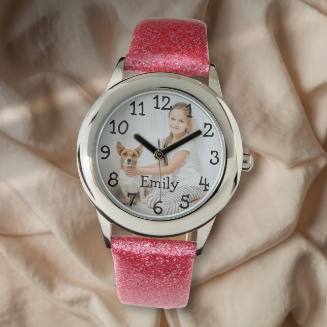 Personligt fotonamn armbandsur (Personalized Photo Name Watch)