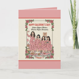 Personligt Galentine's Day-kort Kort