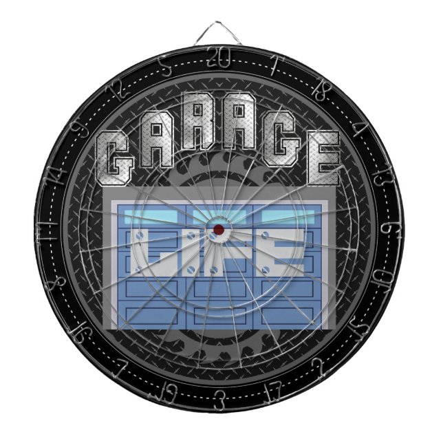 Personligt garage liv darttavla (Framsidan)