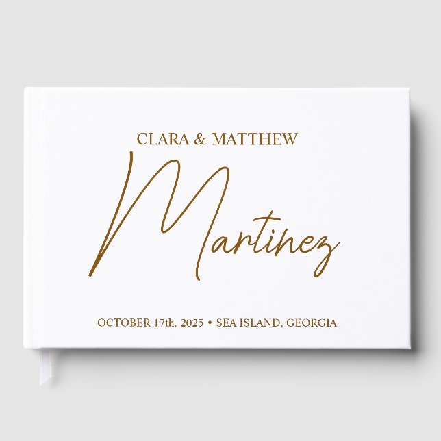 Personligt gästbok bröllopsfirande skräddarsydd (Framsida)