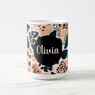 Personligt Gepard Leopard Djurtryck Kaffemugg