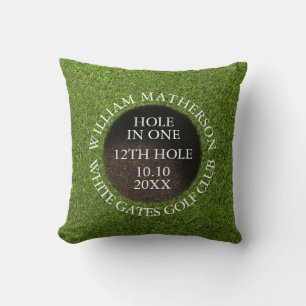 Personligt golfhål Hole in One-utmärkelse Kudde
