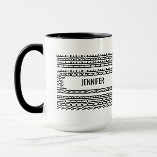 Personligt Gömt meddelande med Namn Mugg