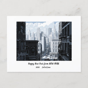 Personligt Gott Nytt År 2025 New York Helg Vykort