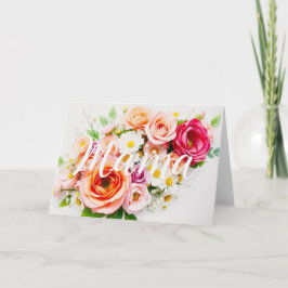 Personligt Grattis på Mors Dag-kort – Anpassat Kort