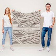 Personligt Halloween-mumie-ränder Familjenamn